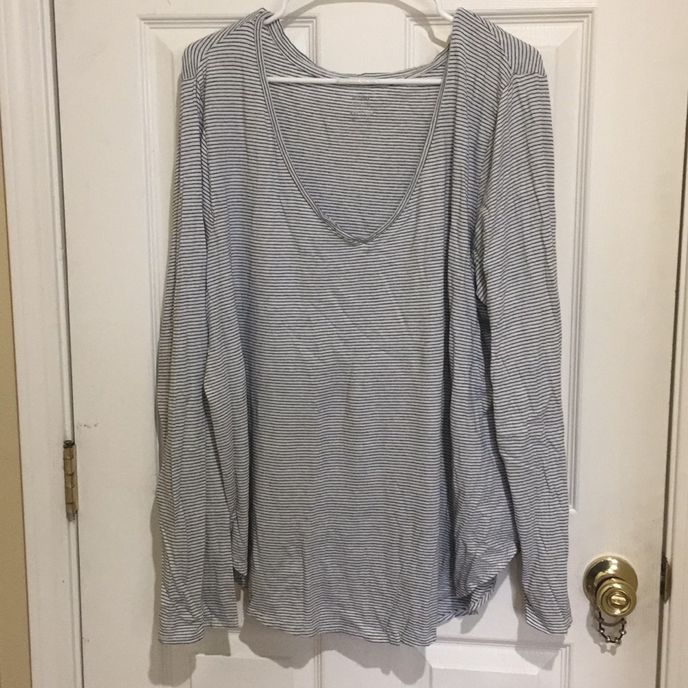 Striped long sleeve shirt
